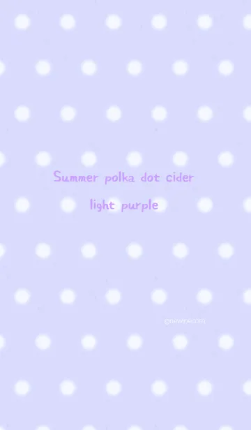 [LINE着せ替え] 夏 水玉 サイダー 薄紫の画像1