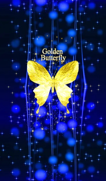 [LINE着せ替え] キラキラ♪黄金の蝶#51#coolの画像1