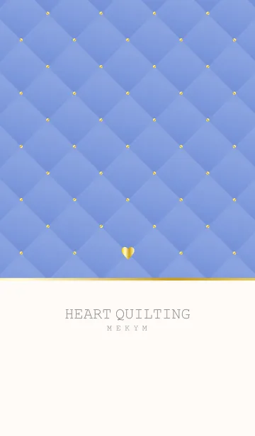 [LINE着せ替え] SUMMER SMOKEY BLUE HEART QUILTING #popの画像1