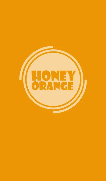 [LINE着せ替え] Simple honey orange Theme v.4 (jp)の画像1