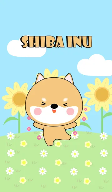 [LINE着せ替え] Happy Shiba Inu Land Theme (jp)の画像1