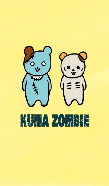 [LINE着せ替え] クマゾンビ着せ替え #popの画像1