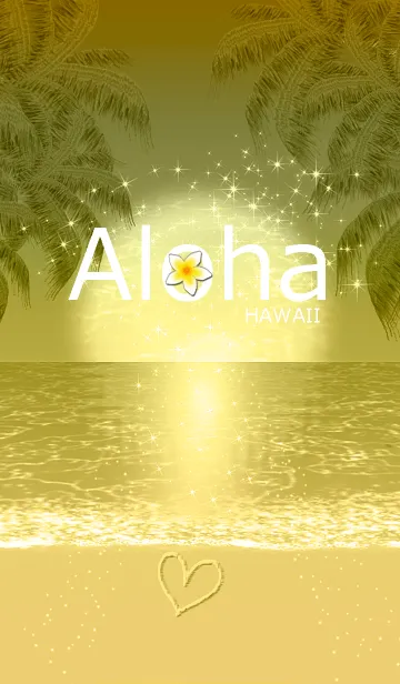 [LINE着せ替え] 黄金のハワイ＊ALOHA+46#coolの画像1