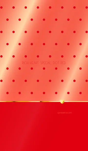 [LINE着せ替え] RICH HEART SPECIAL DOT REDの画像1