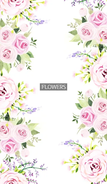 [LINE着せ替え] water color flowers_947の画像1