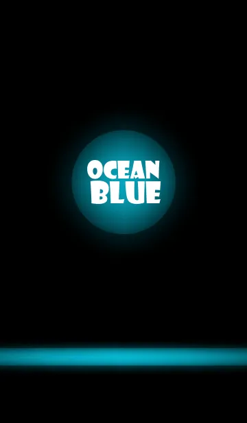 [LINE着せ替え] ocean blue in black theme vr.2 (jp)の画像1