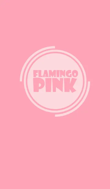 [LINE着せ替え] Simple flamingo pink Theme v.4 (jp)の画像1