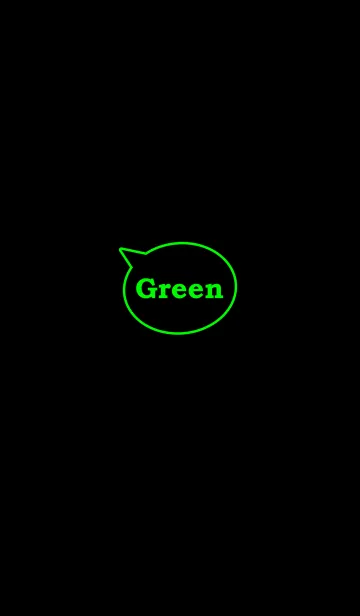 [LINE着せ替え] シンプル ブラック＆グリーン No.1の画像1