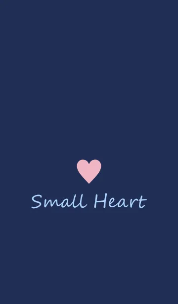 [LINE着せ替え] Small Heart *Navy+Pink 8*の画像1