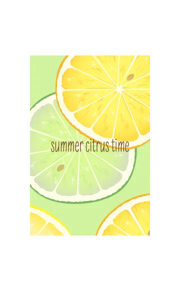 [LINE着せ替え] summer citrus time yellow green #freshの画像1