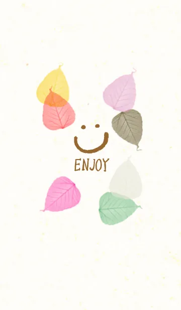 [LINE着せ替え] 葉っぱ-スマイル4-の画像1