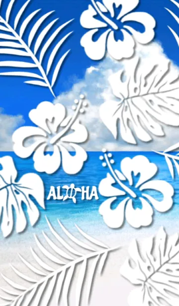 [LINE着せ替え] Aloha！Hawaii's blue Sea #coolの画像1