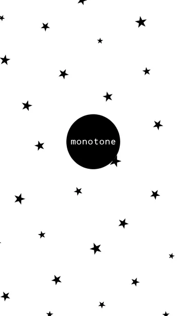 [LINE着せ替え] monotoneと星＆シンプルの画像1