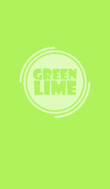 [LINE着せ替え] Simple lime green Theme v.4 (jp)の画像1