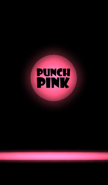 [LINE着せ替え] punch pink in black theme v.2 (jp)の画像1