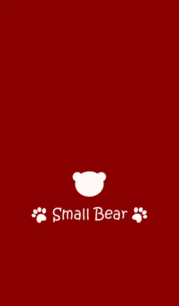 [LINE着せ替え] Small Bear *DarkRed*の画像1