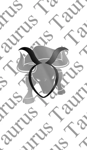 [LINE着せ替え] -牡牛座 ニュースペーパー風 ホワイト-の画像1