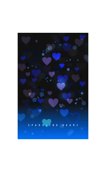 [LINE着せ替え] SPARKLING HEART！！ blueの画像1