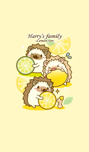 [LINE着せ替え] ハリーさん一家 レモンver #freshの画像1