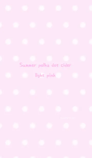 [LINE着せ替え] 夏 水玉 サイダー 薄ピンクの画像1