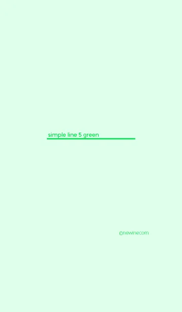 [LINE着せ替え] シンプル ライン 5 グリーンの画像1