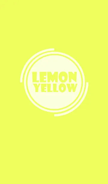 [LINE着せ替え] Simple lemon yellow Theme v.4 (jp)の画像1