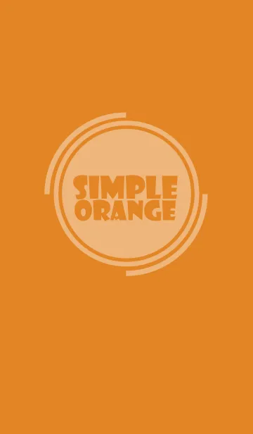 [LINE着せ替え] Simple Orange Theme v.4 (jp)の画像1