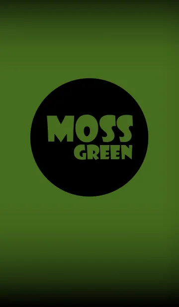 [LINE着せ替え] moss green in black theme v.2 (jp)の画像1