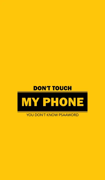 [LINE着せ替え] Don't touch my phone 101の画像1