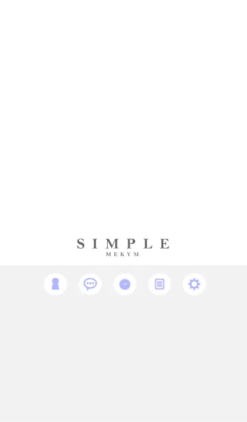 [LINE着せ替え] NATURAL SIMPLE ICON WHITE 22 -MEKYM-の画像1