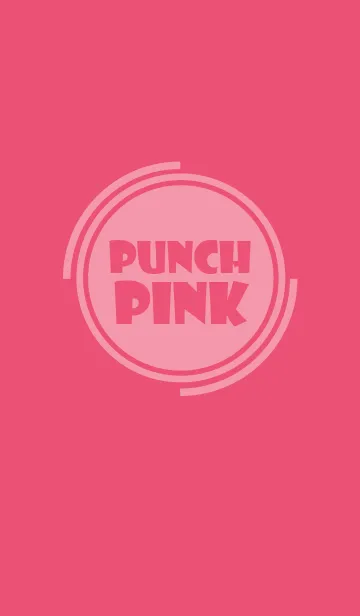 [LINE着せ替え] Simple punch pink Theme v.4 (jp)の画像1