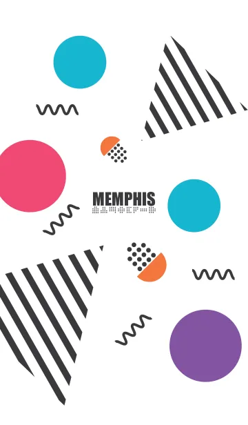 [LINE着せ替え] Memphis Modern Whiteの画像1