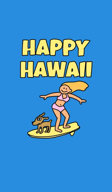 [LINE着せ替え] HAPPY HAWAII #popの画像1