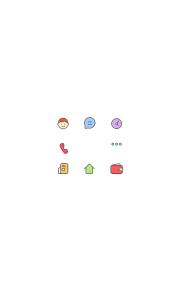 [LINE着せ替え] Simple and loverly iconsの画像1