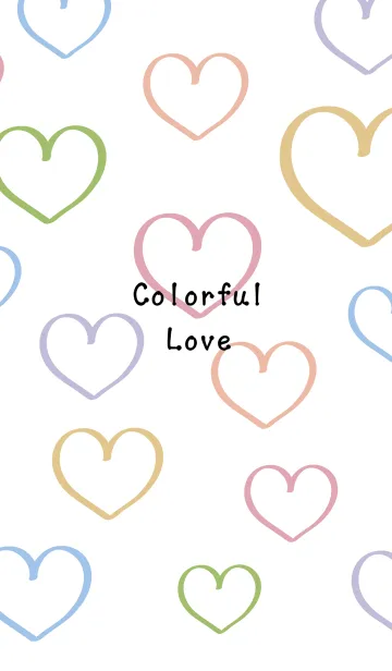 [LINE着せ替え] カラフルな愛がたくさんの画像1