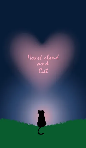 [LINE着せ替え] Heart cloud and Cat.の画像1