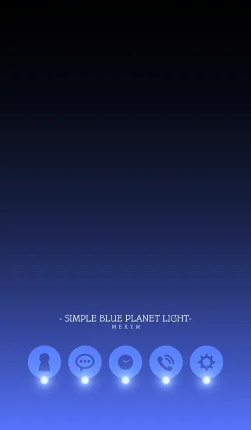 [LINE着せ替え] - SIMPLE BLUE PLANET LIGHT -の画像1
