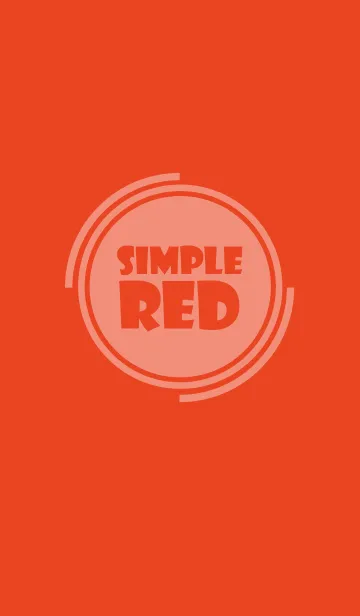 [LINE着せ替え] Simple Red Theme v.4 (jp)の画像1