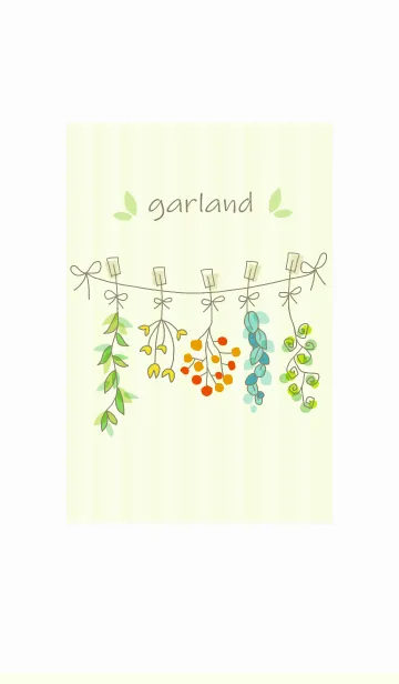 植物ガーランドの空間の着せ替えメイン画像