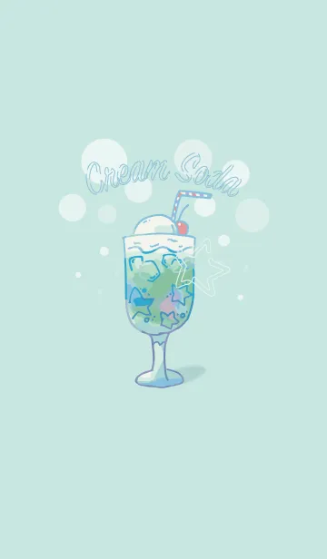 [LINE着せ替え] Twinkle Cream Soda - クリームソーダ -の画像1