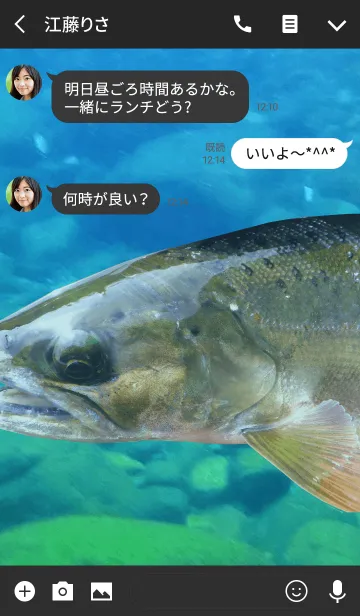 [LINE着せ替え] 山女魚だよ！の画像3