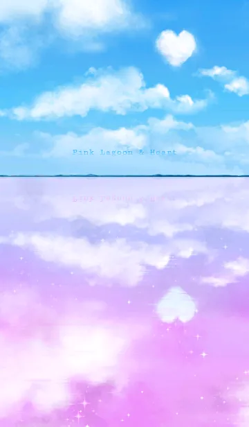 [LINE着せ替え] Pink Lagoon ＆ Heartの画像1