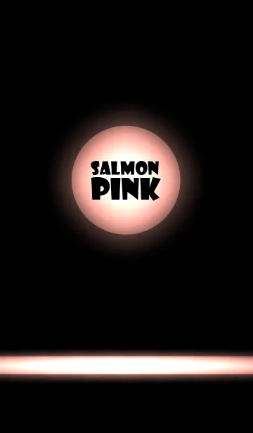 [LINE着せ替え] salmon pink in black theme ver.2 (jp)の画像1