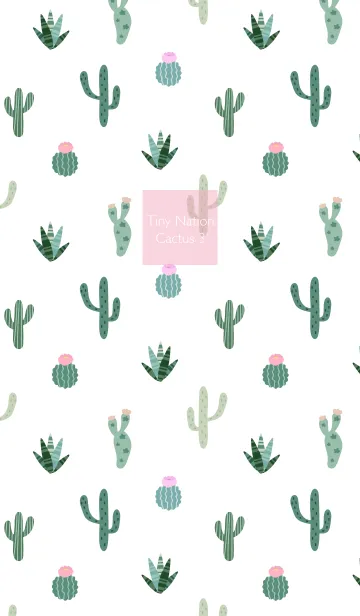 [LINE着せ替え] Tiny Nation - Cactus 3の画像1