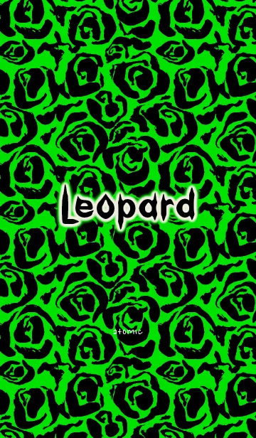 [LINE着せ替え] レオパード [緑] No.13 #coolの画像1