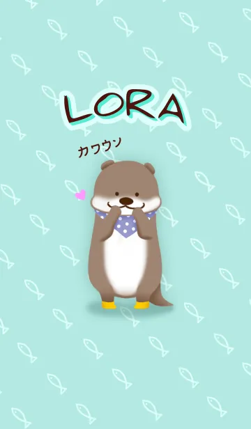 [LINE着せ替え] Lora naughty Otterの画像1