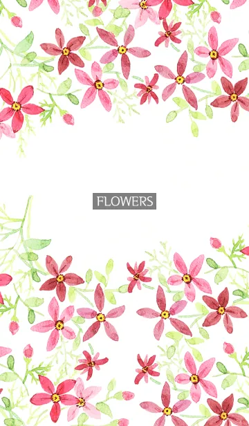 [LINE着せ替え] water color flowers_953の画像1