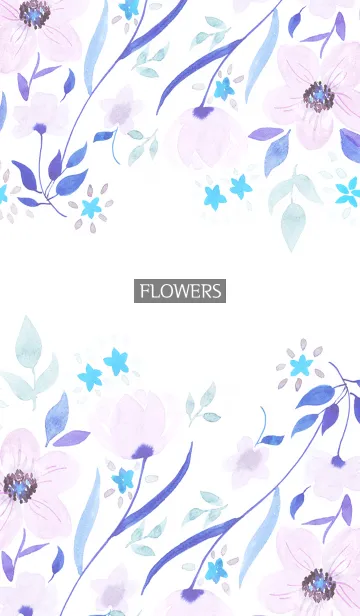 [LINE着せ替え] water color flowers_957の画像1
