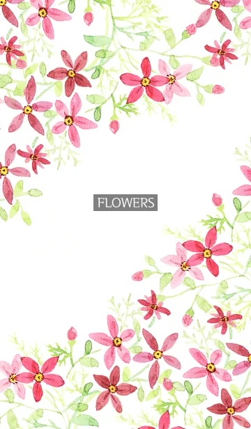 [LINE着せ替え] water color flowers_955の画像1