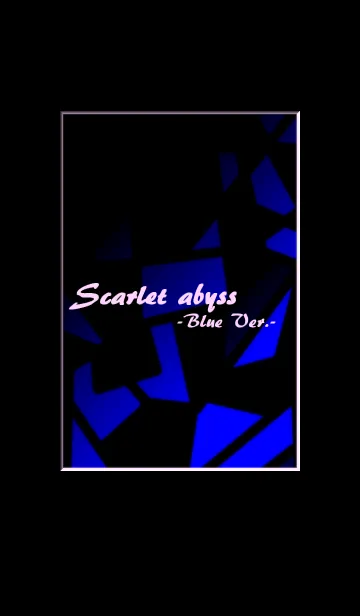 [LINE着せ替え] Scarlet abyss-紅い深淵-Blue ver.-の画像1